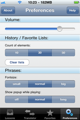 iSayHello travel dictionary and phrasebook App