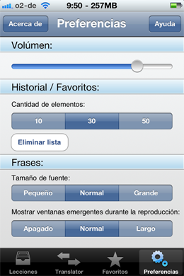 iSayHello diccionario de viajes App