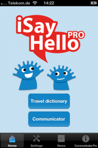 New update of iSayHello Communicator Pro!